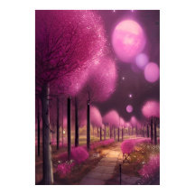 Dreamy Pink Nightscape