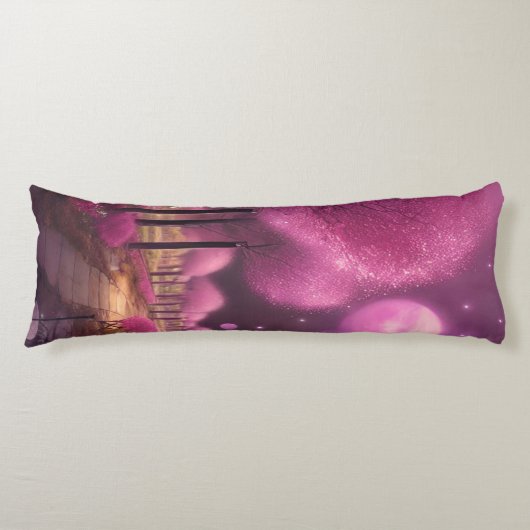 Dreamy Pink Nightscape Seitenschläferkissen (Vorderseite)