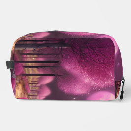 Dreamy Pink Nightscape Waschbeutel