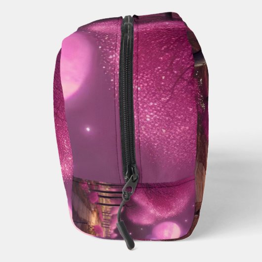 Dreamy Pink Nightscape Waschbeutel (Rechts)