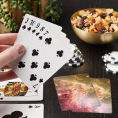 Dreamy Pink Orange Ombre Schöner Nebel Spielkarten (In Situ)