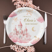 Dreamy Pink Princess Castle Birthday Party Pappteller