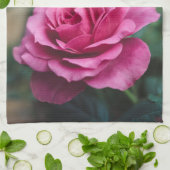 Dreamy Pink Rose Geschirrtuch (Gefaltet)