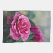 Dreamy Pink Rose Geschirrtuch (Horizontal)