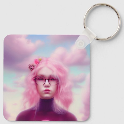 Dreamy Pink Schlüsselanhänger (Rückseite)