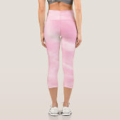 Dreamy Pink Sky 1 Capri Leggings (Rückseite)