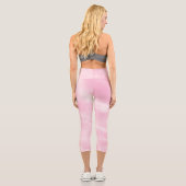 Dreamy Pink Sky 1 Capri Leggings (Rückseite)