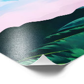 Dreamy Pink und Blue Mountains Fotodruck (Ecke)