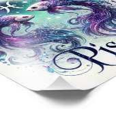 Dreamy Pisces Zodiac Fotodruck (Ecke)