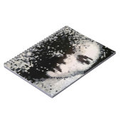 Dreamy Pixel Silhouette in Soft Shades Notizblock (Linke Seite)