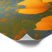 Dreamy Poppies Digitale Kunst Poster (Ecke)