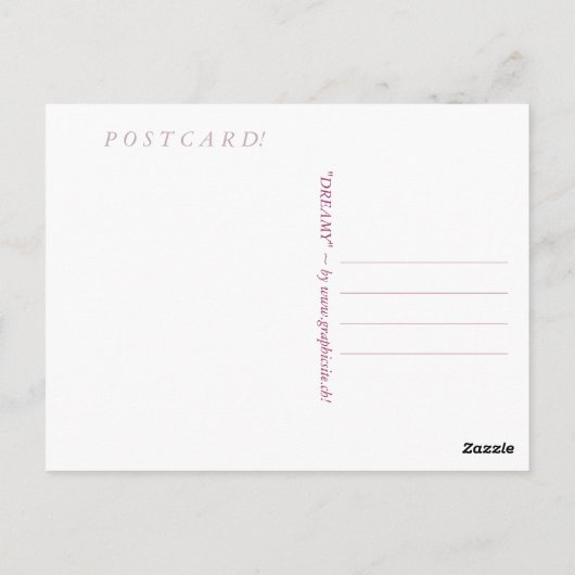 Dreamy - Postkarte (Rückseite)