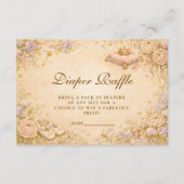 Dreamy Princess Star Diapper Raffle Begleitkarte (Vorderseite)