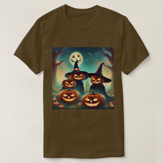 Dreamy Pumpkins Moonlight Brown T - Shirt (Design vorne)