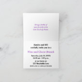 Dreamy Purple and Blue Sweep Einladung (Innenseite)