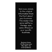 Dreamy Purple and Blue Sweep Werbekarte (Hinten)