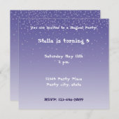 Dreamy Purple Einladung (Vorne/Hinten)