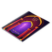 Dreamy Purple Gold Ramadan Notizblock (Linke Seite)