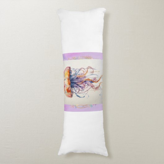 "Dreamy Quallen Kissen: Tauchen Sie in Komfort ein Seitenschläferkissen (Vorderseite Vertikal)