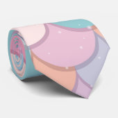 Dreamy Rainbow Fish Scale Krawatte (Gerollt)