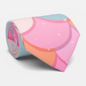 Dreamy Rainbow Fish Scale Krawatte (Gerollt)