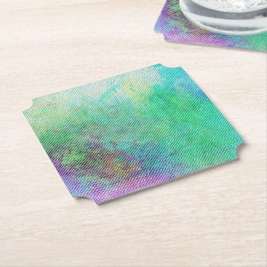 Dreamy Rainbow Gradient Abstract Design 1270 Untersetzer (angewinkelt)