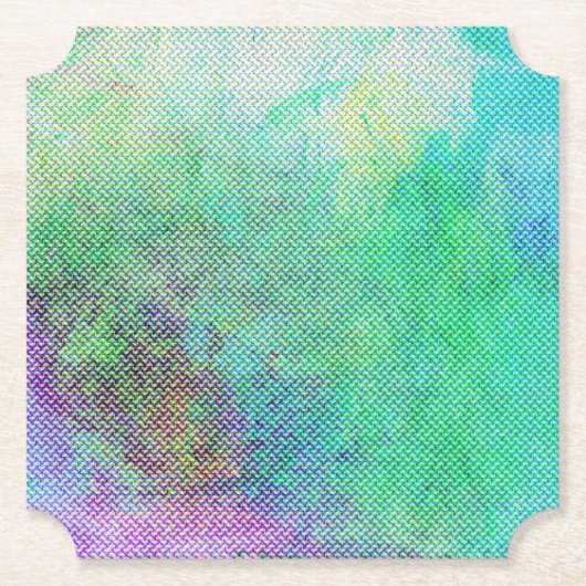 Dreamy Rainbow Gradient Abstract Design 1270 Untersetzer (Vorderseite)