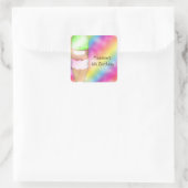 Dreamy Rainbow Ice Cream Birthday Party Sticker (Tasche)