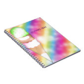 Dreamy Rainbow Ice Cream Scoop Notebook Journal Notizblock (Rechte Seite)