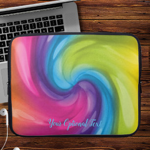 Dreamy Rainbow Swirl Laptopschutzhülle