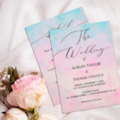 Dreamy Rainbow Unicorn Aquarell Einladung