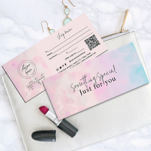 Dreamy Rainbow Unicorn Aquarellkarte