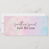 Dreamy Rainbow Unicorn Aquarellkarte (Vorderseite)