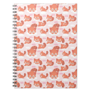 Dreamy Red Panda Spiral Foto Notebook Notizblock