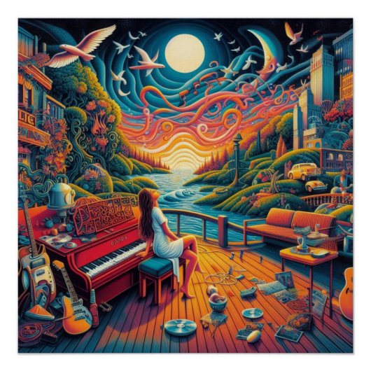 Dreamy Riverfront Harmonie Poster (Vorderseite)