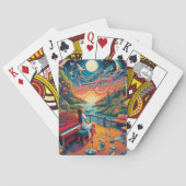 Dreamy Riverfront Harmonie Spielkarten (Rückseite)