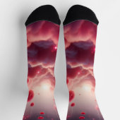 Dreamy Romantic Fantasy Roses Love Socken (Oben)