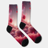 Dreamy Romantic Fantasy Roses Love Socken (Rechts)
