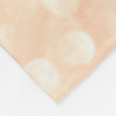 Dreamy Rose Gold Glitzer - Peach Glittereffect Fleecedecke (Ecke)