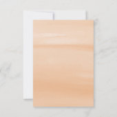 Dreamy Rose & Gold Glitzer Wedding RSVP Karte (Rückseite)