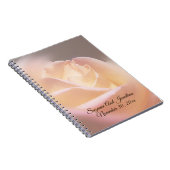 Dreamy Rose Personalisiert Wedding Notizblock (Rechte Seite)