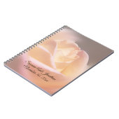 Dreamy Rose Personalisiert Wedding Notizblock (Linke Seite)