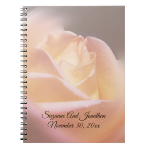 Dreamy Rose Personalisiert Wedding Notizblock