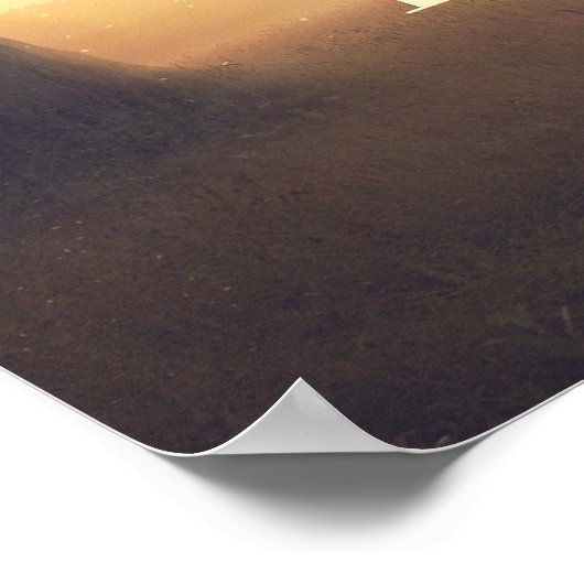 Dreamy Rustic Tree Lights Wedding Willkommenszeich Poster (Ecke)