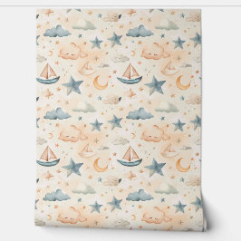 Dreamy Sailboats & Stars Tapete