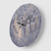 dreamy sandcastle große wanduhr (Winkel)