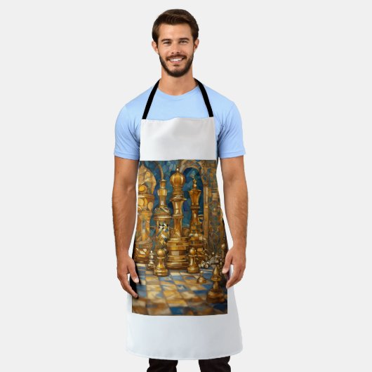 Dreamy Schach Designed Schürze (Getragen)