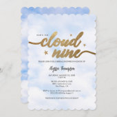 Dreamy Sie ist auf Cloud 9 Brautparty Clouds arch Einladung (Vorne/Hinten)