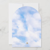 Dreamy Sie ist auf Cloud 9 Brautparty Clouds arch Einladung (Rückseite)