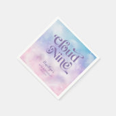 Dreamy Sky Cloud Nine Birthday Party Serviette (Ecke)